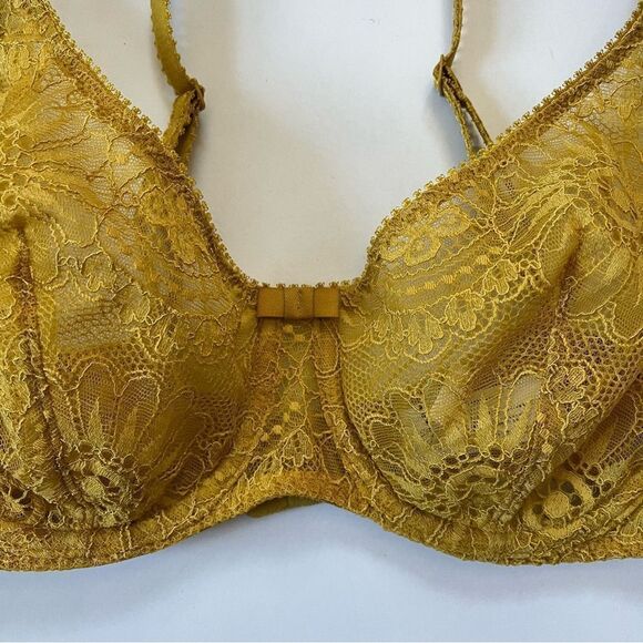 Simone Perele Embleme Scoop Demi - Golden Yellow 32D - Picture 9 of 13